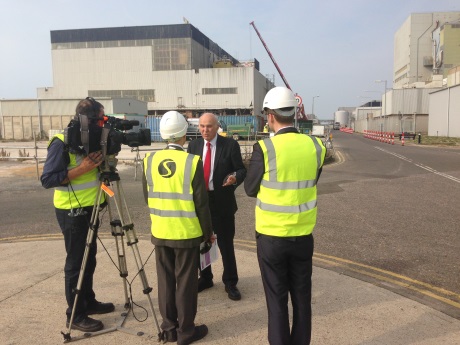 Vince Cable at Dungeness 460 (Magnox)